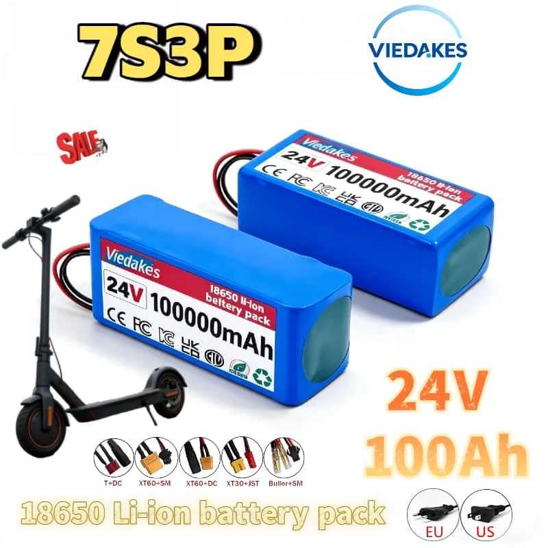 Fast Selling 7s3p 24V 100000mAh Battery - 18650 Lithium Power Pack for E-Bikes/Scooters, Long Runtime, Overcharge Protection
Fast Selling 7s3p 24V 100000mAh Battery - 18650 Lithium Power Pack for E-Bikes/Scooters, Long Runtime, Overcharge Protection