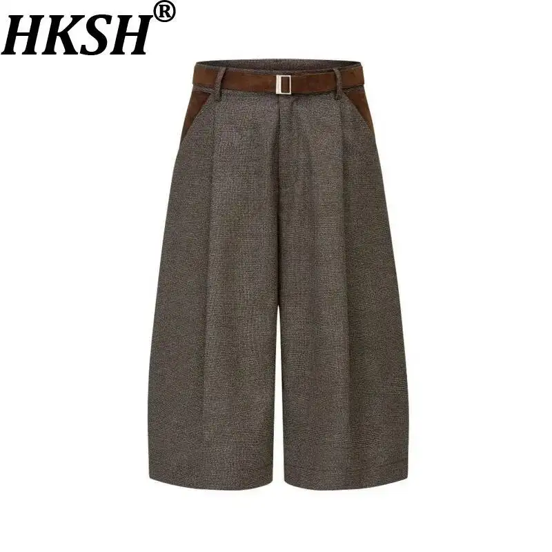 HKSH Spring Summer New Men's Tide Chic Ins Suede Pleated Patchwork Old Money Style Shorts Cropped Pants Vintage Trousers HK25809
HKSH Spring Summer New Men's Tide Chic Ins Suede Pleated Patchwork Old Money Style Shorts Cropped Pants Vintage Trousers HK25809