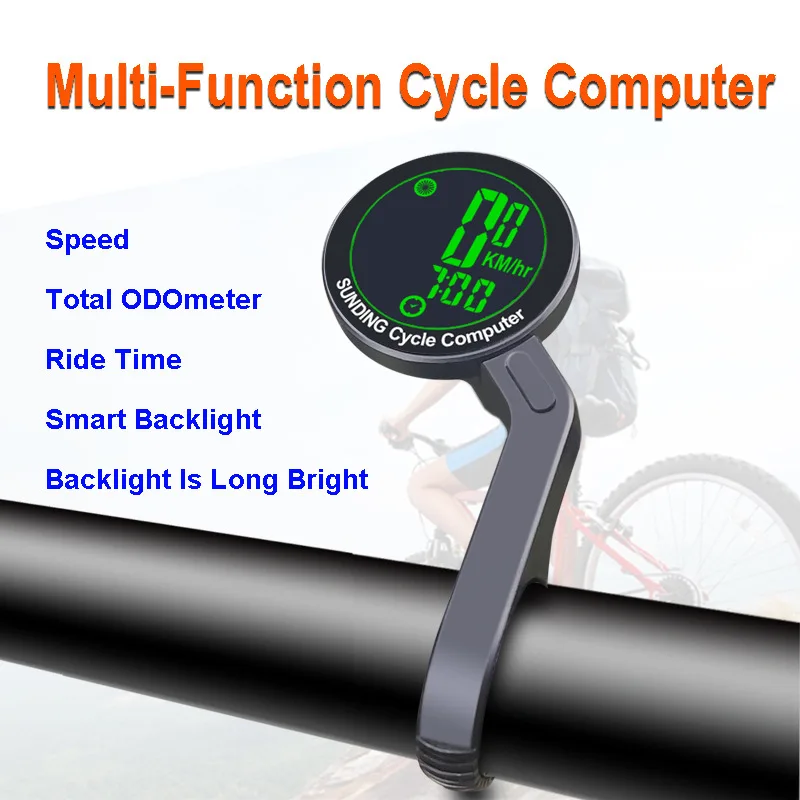 Suitable for589Sunding bicycle code watch backlight long bright speed bicycle meter speedometer mileage sports meter English 
Suitable for589Sunding bicycle code watch backlight long bright speed bicycle meter speedometer mileage sports meter English