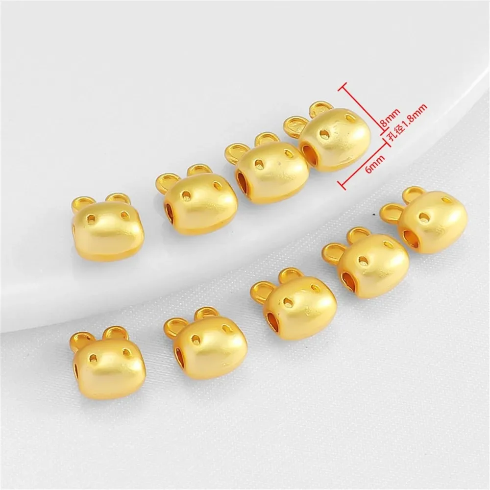 18-каратное золото, матовое золото, мультяшный кролик, бусина с сквозными отверстиями, подушка, бусина, ожерелье «сделай сам», браслет, перегородка, кулон, подвеска, аксессуар
18-каратное золото, матовое золото, мультяшный кролик, бусина с сквозными отверстиями, подушка, бусина, ожерелье «сделай сам», браслет, перегородка, кулон, подвеска, аксессуар