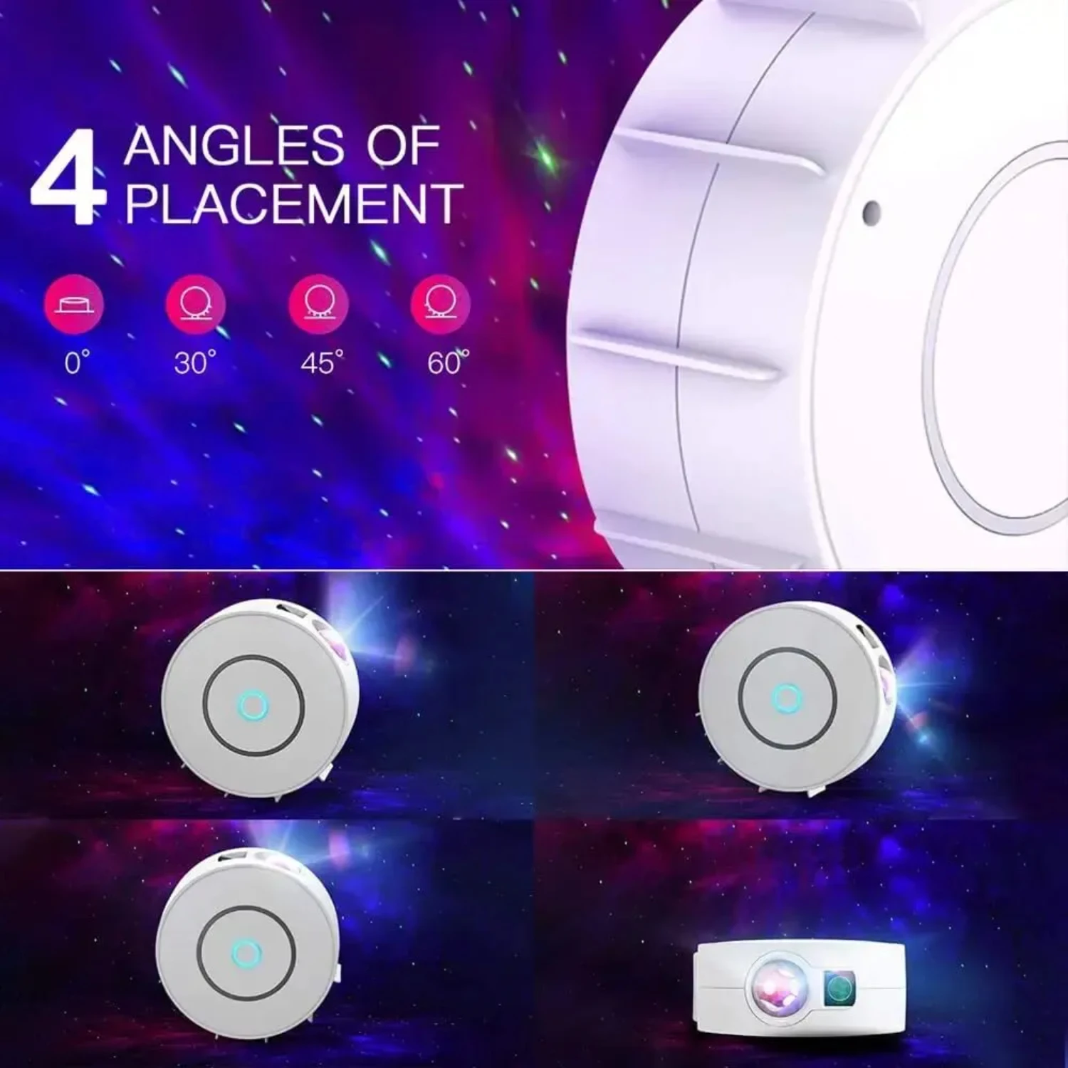 1PC Star Projector, Projector for Bedroom, Smart APP & Voice Control Lamp, for Room Decor, Game, Party
1PC Star Projector, Projector for Bedroom, Smart APP & Voice Control Lamp, for Room Decor, Game, Party