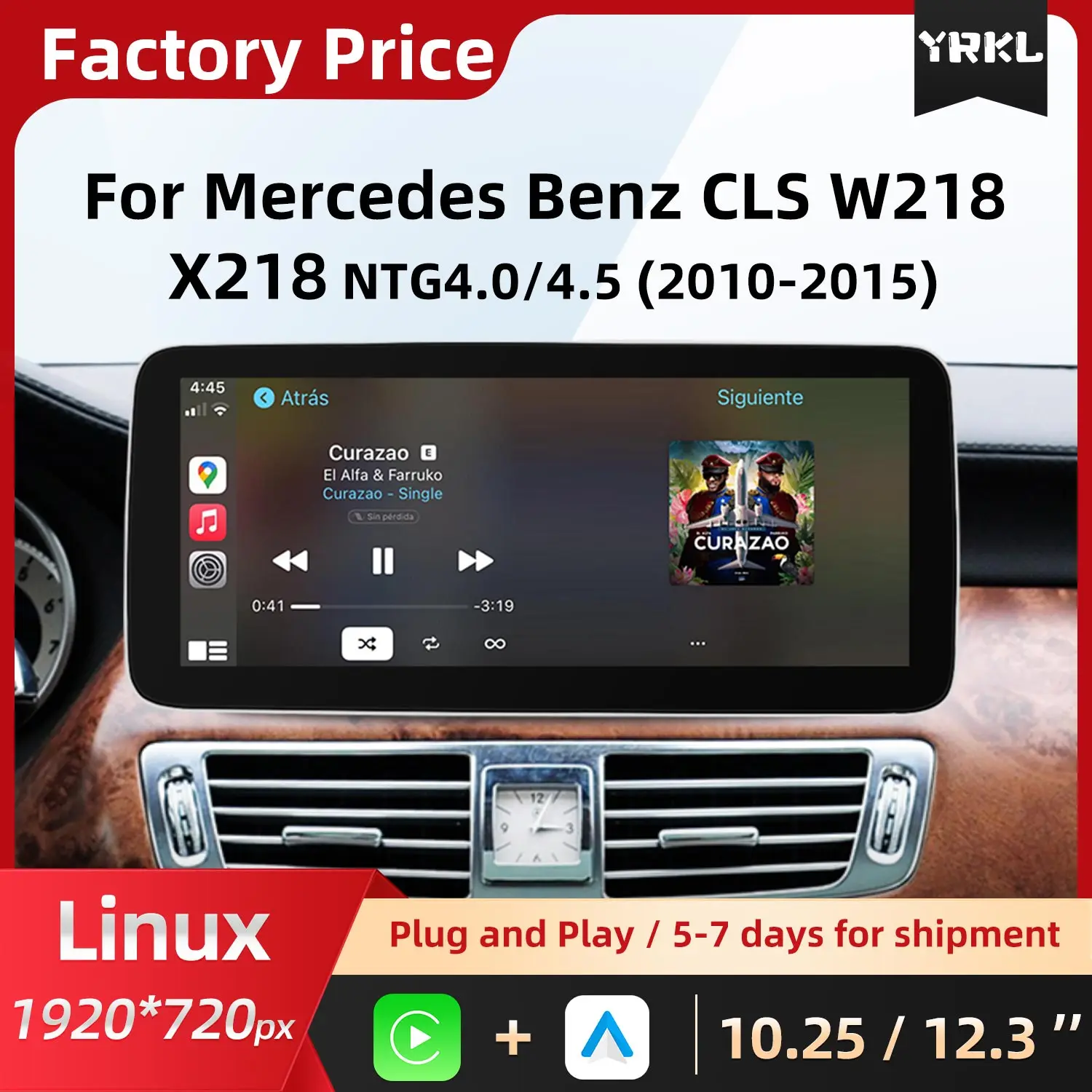 For Mercedes Benz CLS W218 X218 Wireless Carplay Car Radio Multimedia BT Navigation Video Player Touch Screen Central Monitor
For Mercedes Benz CLS W218 X218 Wireless Carplay Car Radio Multimedia BT Navigation Video Player Touch Screen Central Monitor