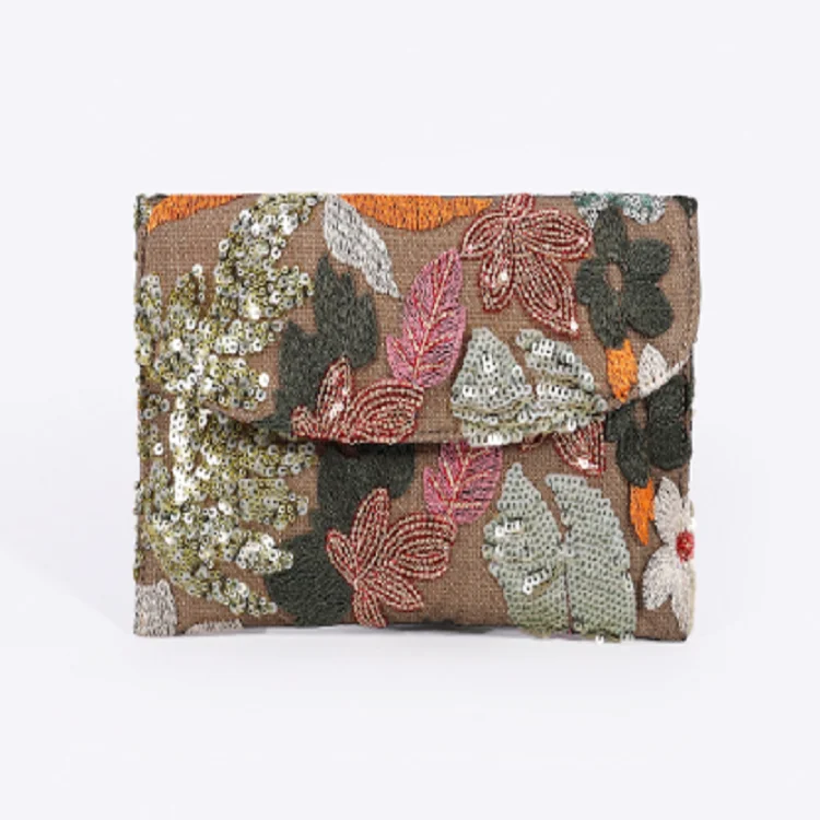 Straw Envelope Bag Embroidery Evening Bags Sequins Bling Clutch Bag Floral Pattern Handbag Wedding Party Cotton and Linen Wallet
Straw Envelope Bag Embroidery Evening Bags Sequins Bling Clutch Bag Floral Pattern Handbag Wedding Party Cotton and Linen Wallet