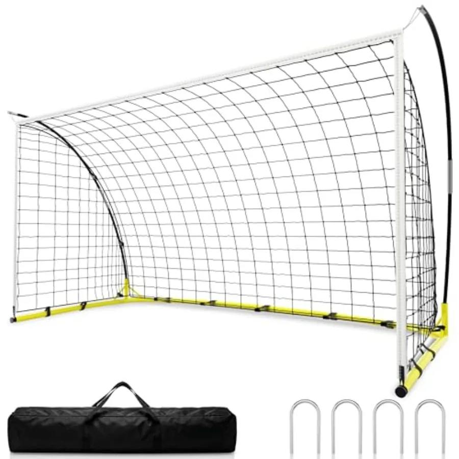 Soccer Goal for Backyard, 12×6 ft Portable Soccer Goal Net, Quick Setup Soccer Goals with 1 Carry Bag
Soccer Goal for Backyard, 12×6 ft Portable Soccer Goal Net, Quick Setup Soccer Goals with 1 Carry Bag