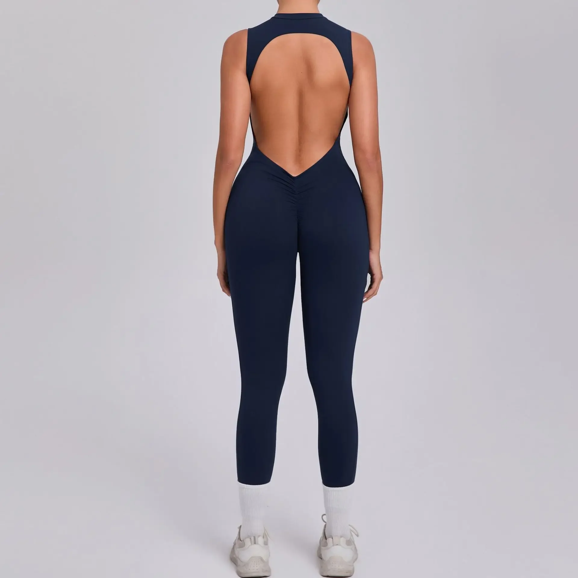 Seamless Yoga Jumpsuit Sports Fitness Peach Hip Backless Detachable Chest Mat Sleeveless Yoga onesie Workout Gym sets for Women
Seamless Yoga Jumpsuit Sports Fitness Peach Hip Backless Detachable Chest Mat Sleeveless Yoga onesie Workout Gym sets for Women