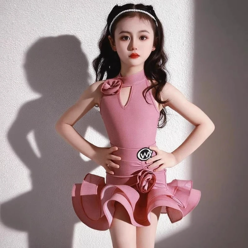 Latin Dance Dress Kids Girls Professional Dance Practice Performance Backless Bodysuit and Skirt Suits Competition Dancewear
Latin Dance Dress Kids Girls Professional Dance Practice Performance Backless Bodysuit and Skirt Suits Competition Dancewear