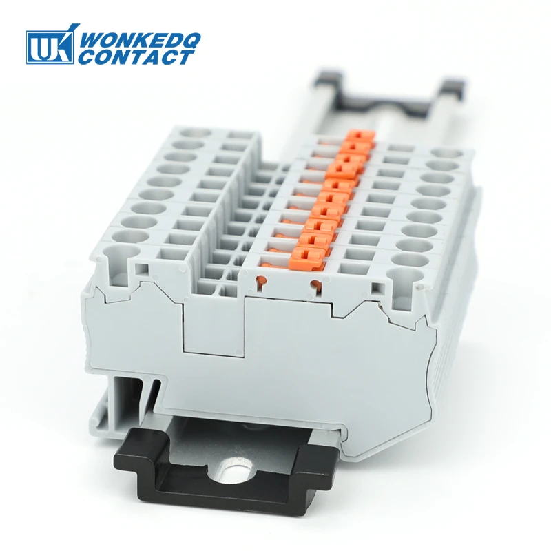 10Pcs ST 4-MT Knife Disconnect Terminal Block 4mm² Wire Cable 20A Spring-Cage Electric Test Termin DIN Rail Connector ST4-MT
10Pcs ST 4-MT Knife Disconnect Terminal Block 4mm² Wire Cable 20A Spring-Cage Electric Test Termin DIN Rail Connector ST4-MT