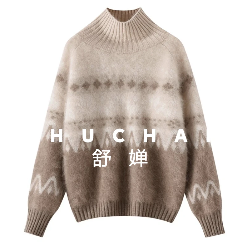Luxury Brushed Fair Island Jacquard 100 Pure Cashmere Sweater Women's Loose Sweater 2025 Autumn And Winter
Luxury Brushed Fair Island Jacquard 100 Pure Cashmere Sweater Women's Loose Sweater 2025 Autumn And Winter