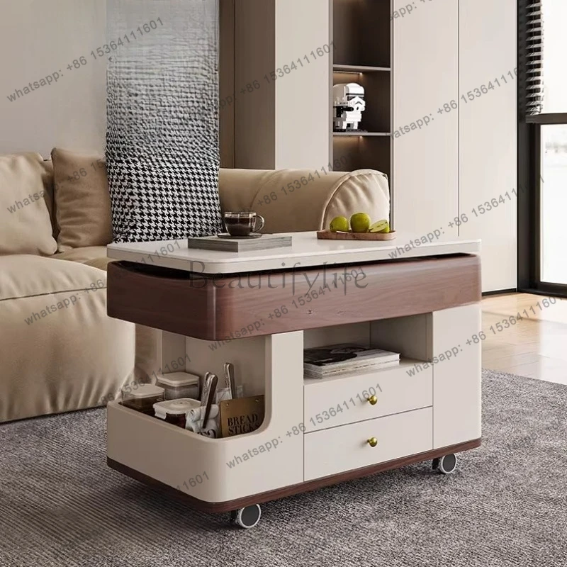 Coffee table trolley living room removable multi-functional side table locker
Coffee table trolley living room removable multi-functional side table locker