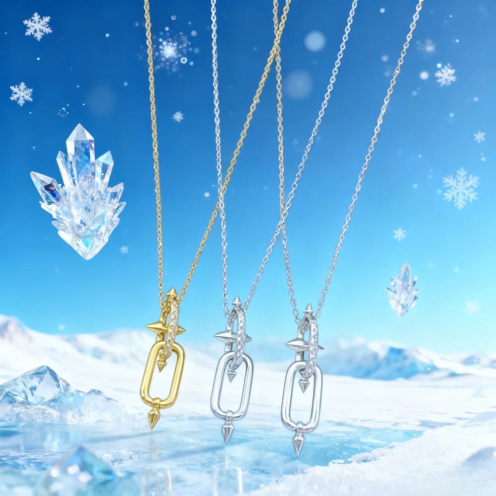 Trendy 2026 Geometric Pendant Necklace Simple Personalized Sweater Chain Jewelry for Women
Trendy 2026 Geometric Pendant Necklace Simple Personalized Sweater Chain Jewelry for Women