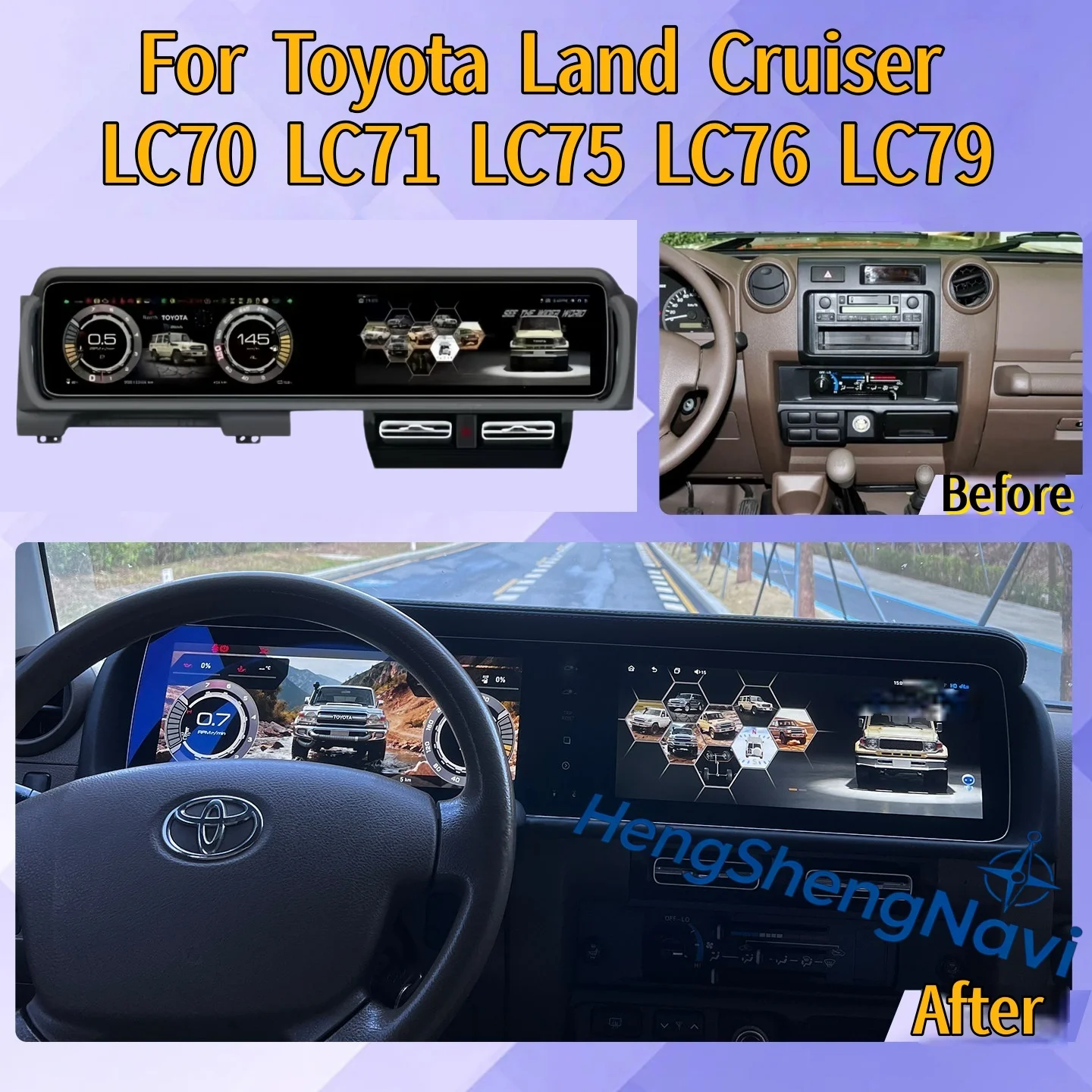 Мультимедийный видеоплеер с большим экраном для Toyota Land Cruiser LC75 LC76 LC79 2007-2021, Android Auto, GPS-навигация, Carplay
Мультимедийный видеоплеер с большим экраном для Toyota Land Cruiser LC75 LC76 LC79 2007-2021, Android Auto, GPS-навигация, Carplay