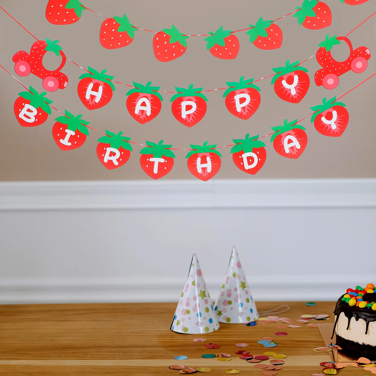 Strawberry Theme Banner 1st Birthday Paper Garland Fruits Happy Birthday Supplies Strawberry Decorations
Strawberry Theme Banner 1st Birthday Paper Garland Fruits Happy Birthday Supplies Strawberry Decorations