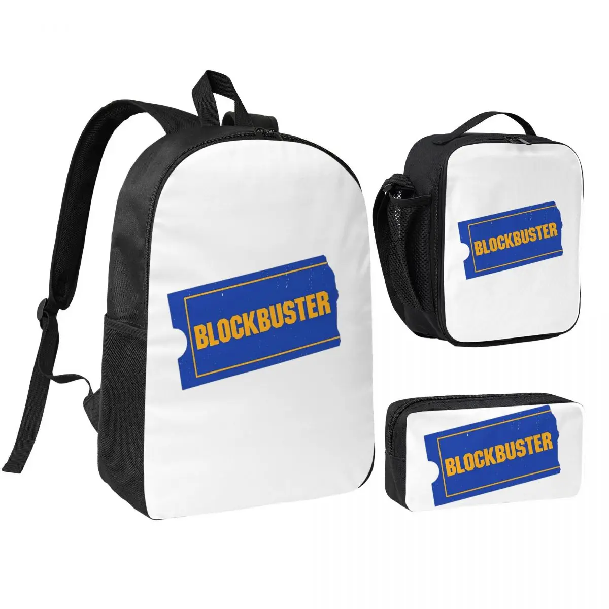 Blockbuster Video Logo Backpack Student BookBag School Bag Shoulder Bags 3ps Insulated Lunch Bag Pencil Case
Blockbuster Video Logo Backpack Student BookBag School Bag Shoulder Bags 3ps Insulated Lunch Bag Pencil Case