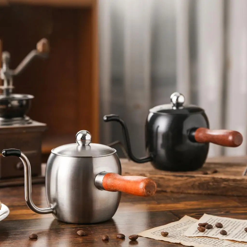 Durable Wooden Handle Coffee Kettle Gooseneck Design Water Boiling Pot for Tea or Drip Coffee at Home
Durable Wooden Handle Coffee Kettle Gooseneck Design Water Boiling Pot for Tea or Drip Coffee at Home