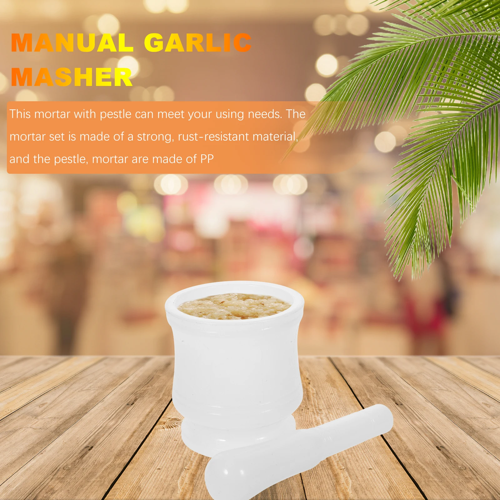 1 set Mortar Pestle Set Wood Grain Grinding Bowl For Spices Garlic Crusher Kitchen Tool Portable Pepper Chili
1 set Mortar Pestle Set Wood Grain Grinding Bowl For Spices Garlic Crusher Kitchen Tool Portable Pepper Chili