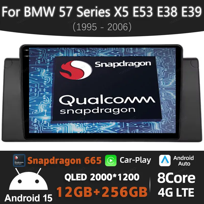 Android 15 Car Radio For BMW 5 E39 E53 X5 1995 - 2003 2004 2005 2006 BT 4G LTE Wireless Carplay Auto Viedo Player NAVI Gation
Android 15 Car Radio For BMW 5 E39 E53 X5 1995 - 2003 2004 2005 2006 BT 4G LTE Wireless Carplay Auto Viedo Player NAVI Gation