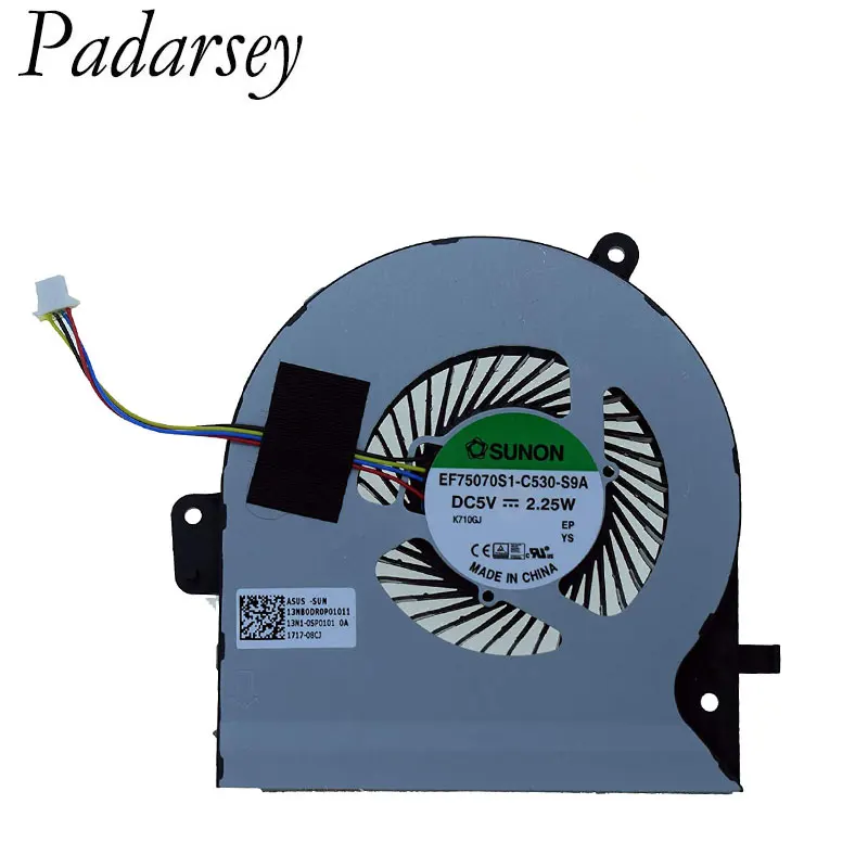Laptop CPU Cooling Fan for Asus GL502 S5VM FX60V GL502V GL502VM VGA 13NB0DR0P01011 02011 EF75070S1 C530 S9A
Laptop CPU Cooling Fan for Asus GL502 S5VM FX60V GL502V GL502VM VGA 13NB0DR0P01011 02011 EF75070S1 C530 S9A