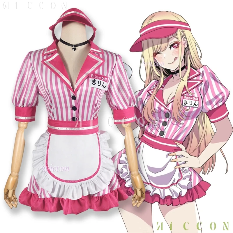 My Dress-Up Darling Kitagawa Marin, костюм горничной для косплея, униформа официанта, юбки и шляпа, костюмы аниме
My Dress-Up Darling Kitagawa Marin, костюм горничной для косплея, униформа официанта, юбки и шляпа, костюмы аниме