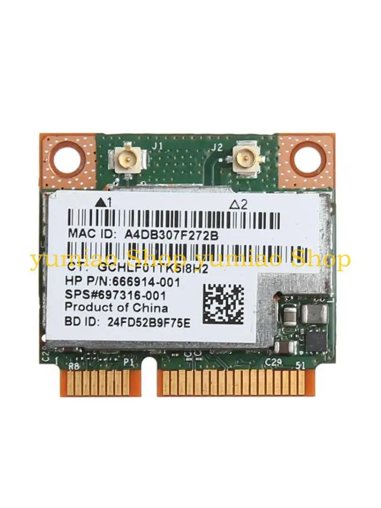 587B BCM943228HMB 802.11n 300Mbps Dual Band Half Mini PCie Wireless WiFi Card BT
587B BCM943228HMB 802.11n 300Mbps Dual Band Half Mini PCie Wireless WiFi Card BT
