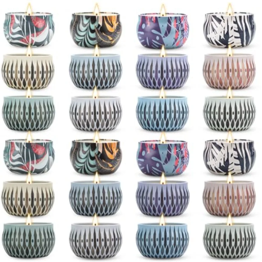 Scented Gifts, 24 Pack Candles for Home Scented, Long Lasting Soy Wax Aromatherapy Candle Gifts for Women, Gift for Birthday, H
Scented Gifts, 24 Pack Candles for Home Scented, Long Lasting Soy Wax Aromatherapy Candle Gifts for Women, Gift for Birthday, H
