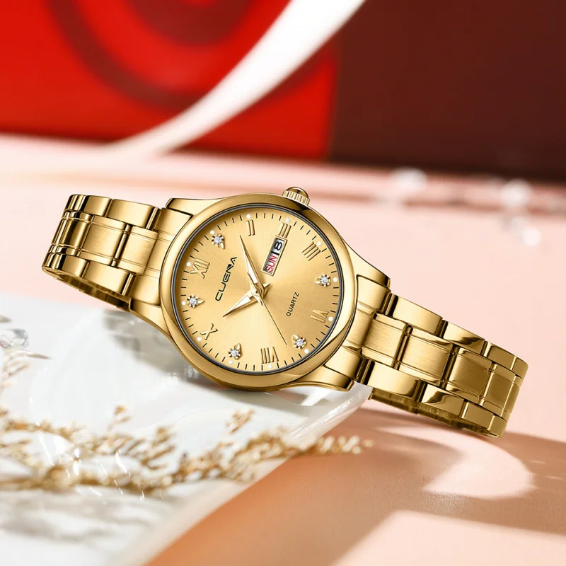 Luxury Fashion Women Wrist Watch Original Watches For Ladies Stainless Steel Trendy Quartz Wristwatch Gold Reloj Hombre Clock
Luxury Fashion Women Wrist Watch Original Watches For Ladies Stainless Steel Trendy Quartz Wristwatch Gold Reloj Hombre Clock