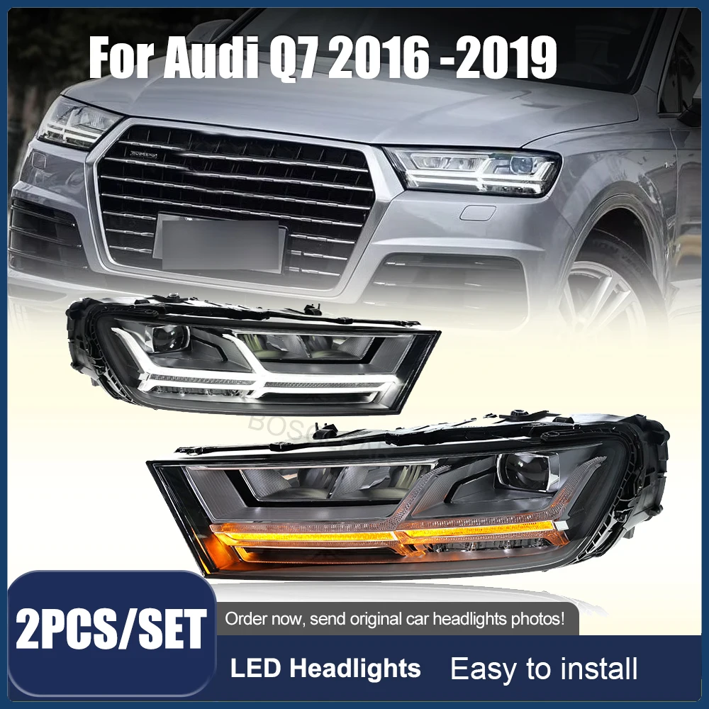 2pcs LED Headlight Assembly for Audi Q7 2016 2017 2018 2019 Headlights Plug and Play with LED DRL Dynamic Turning Front Headlamp
2pcs LED Headlight Assembly for Audi Q7 2016 2017 2018 2019 Headlights Plug and Play with LED DRL Dynamic Turning Front Headlamp
