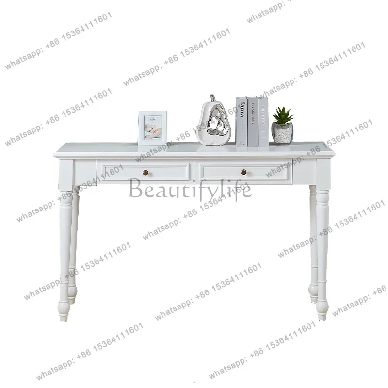 ZJ Solid Wood American Shelf Living Room Corridor Wall Entrance Platform Long Table
ZJ Solid Wood American Shelf Living Room Corridor Wall Entrance Platform Long Table