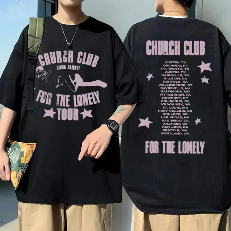 Nessa Barrett Graphic T-shirt Church Club for The Lonely Tour 2025 T-shirts Men Women Clothing Fashion Pop Punk Music T Shirts
Nessa Barrett Graphic T-shirt Church Club for The Lonely Tour 2025 T-shirts Men Women Clothing Fashion Pop Punk Music T Shirts