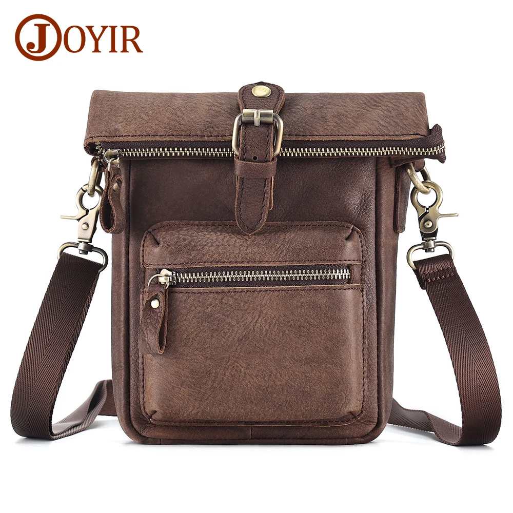 JOYIR Genuine Leathe Men's Waist Bag Fanny Packs Belt Bags Vintage Small Messenger Shoulder Crossbody Bag Cell Phone Purse Pouch
JOYIR Genuine Leathe Men's Waist Bag Fanny Packs Belt Bags Vintage Small Messenger Shoulder Crossbody Bag Cell Phone Purse Pouch