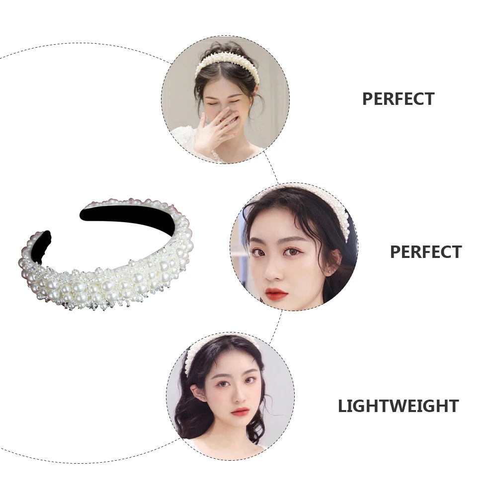 Hair Decoration Band Crystal Wide Hairband Head Bands Supply Pearl Bows for Girls White Plastic Bride
Hair Decoration Band Crystal Wide Hairband Head Bands Supply Pearl Bows for Girls White Plastic Bride