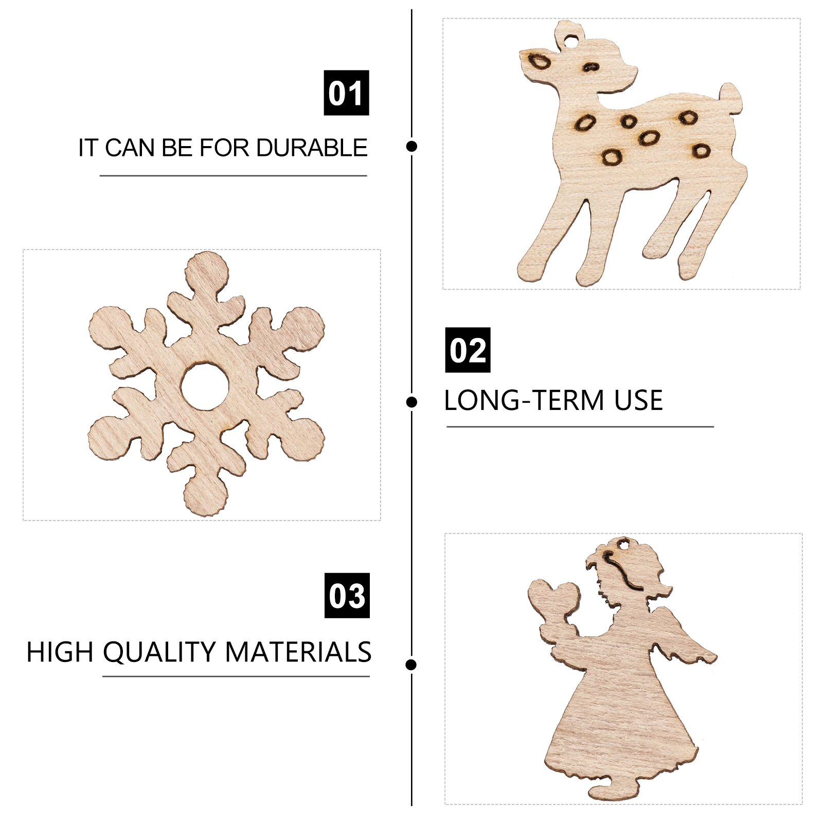 100Pcs Christmas Tree Vintage Wood Slice Ornaments Wooden Hanging Ornaments Pendant Xmas Decor Creative Decoration
100Pcs Christmas Tree Vintage Wood Slice Ornaments Wooden Hanging Ornaments Pendant Xmas Decor Creative Decoration