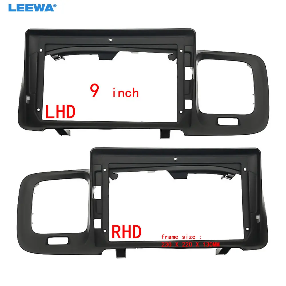 LEEWA Car Audio 9" Big Screen Head Unit Dash Fascia Panel Frame Kit Adapter For Volvo S60 (14-18,LHD/RHD) Radio Dash Frame
LEEWA Car Audio 9" Big Screen Head Unit Dash Fascia Panel Frame Kit Adapter For Volvo S60 (14-18,LHD/RHD) Radio Dash Frame