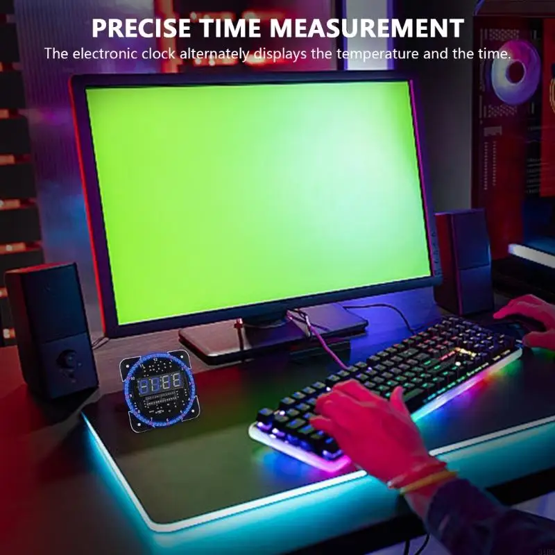 Soldering Practice Set Digital Clock Temperature Time Display Memory Function
Soldering Practice Set Digital Clock Temperature Time Display Memory Function
