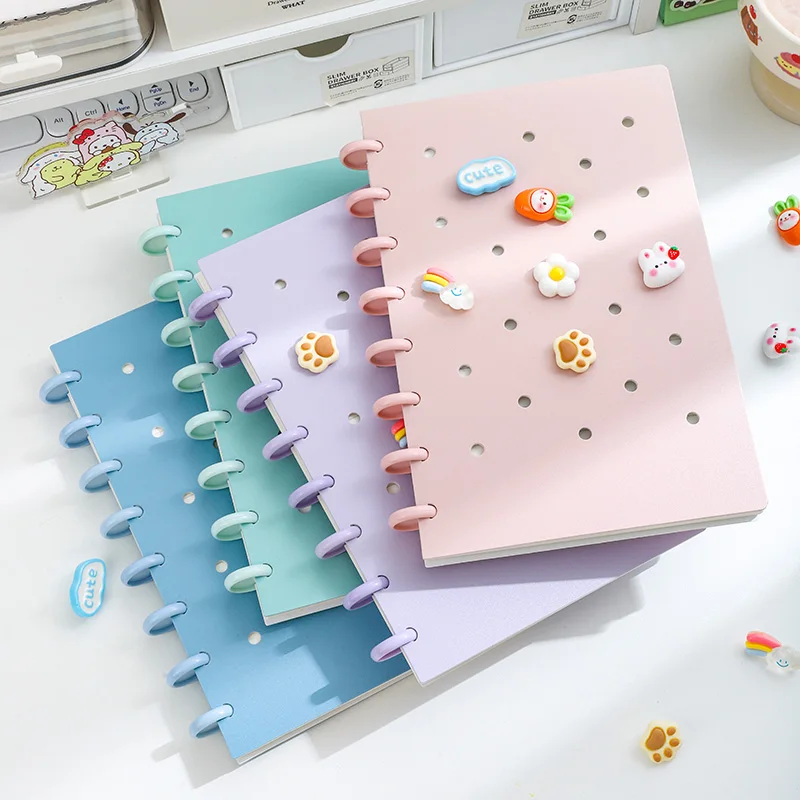 1 Piece of A5 Detachable Mushroom Button Loose-Leaf Book, Creative DIY Thickeneded Foam Pp Cover, 8.2*5.6inch,
1 Piece of A5 Detachable Mushroom Button Loose-Leaf Book, Creative DIY Thickeneded Foam Pp Cover, 8.2*5.6inch,