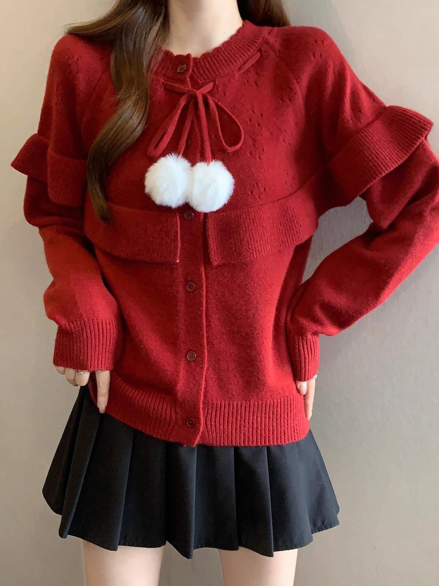 Unique Red Knitted Sweater Women's Autumn Winter Loose Fit Comfortable Lazy Sle Faionable plus Size Knitwear Top
Unique Red Knitted Sweater Women's Autumn Winter Loose Fit Comfortable Lazy Sle Faionable plus Size Knitwear Top