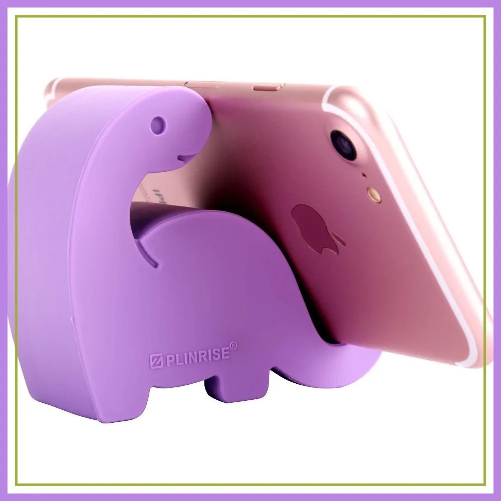 Creative Dinosaur Silicone Phone Holder, Desk Stand for Cell Phones & Tablets, 1.3" x 3.1" x 2.8" (Purple)
Creative Dinosaur Silicone Phone Holder, Desk Stand for Cell Phones & Tablets, 1.3" x 3.1" x 2.8" (Purple)