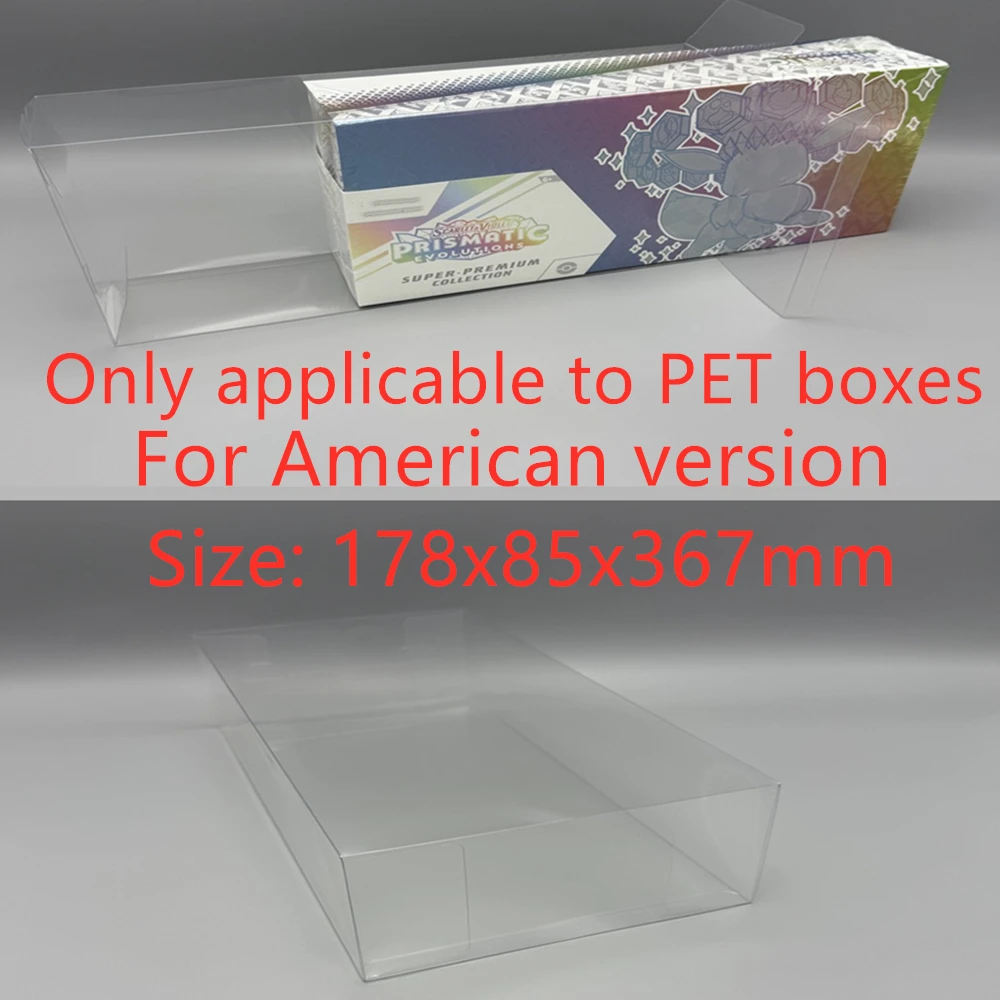 Dustproof Clear Storage Box For Prismatic Evolutions Card Display Plastic Protector Case For PTCG PET Transparent protector
Dustproof Clear Storage Box For Prismatic Evolutions Card Display Plastic Protector Case For PTCG PET Transparent protector