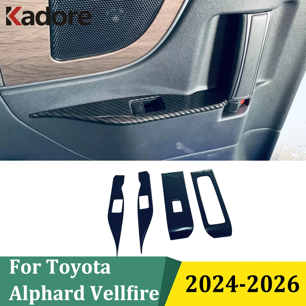 Для Toyota Alphard Vellfire 2024 2025 2026, дверной подлокотник, панель, накладки, переключатель подъема окна, крышка, аксессуары для салона автомобиля
Для Toyota Alphard Vellfire 2024 2025 2026, дверной подлокотник, панель, накладки, переключатель подъема окна, крышка, аксессуары для салона автомобиля