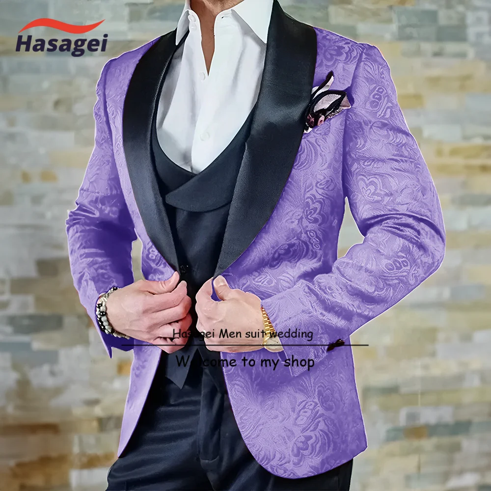 Fashion Floral Men's Suit 3 Pieces Slim Fit Shawl Lapel Jacket Vest Pants Set Prom Party Luxury Men's Tuxedo
Fashion Floral Men's Suit 3 Pieces Slim Fit Shawl Lapel Jacket Vest Pants Set Prom Party Luxury Men's Tuxedo