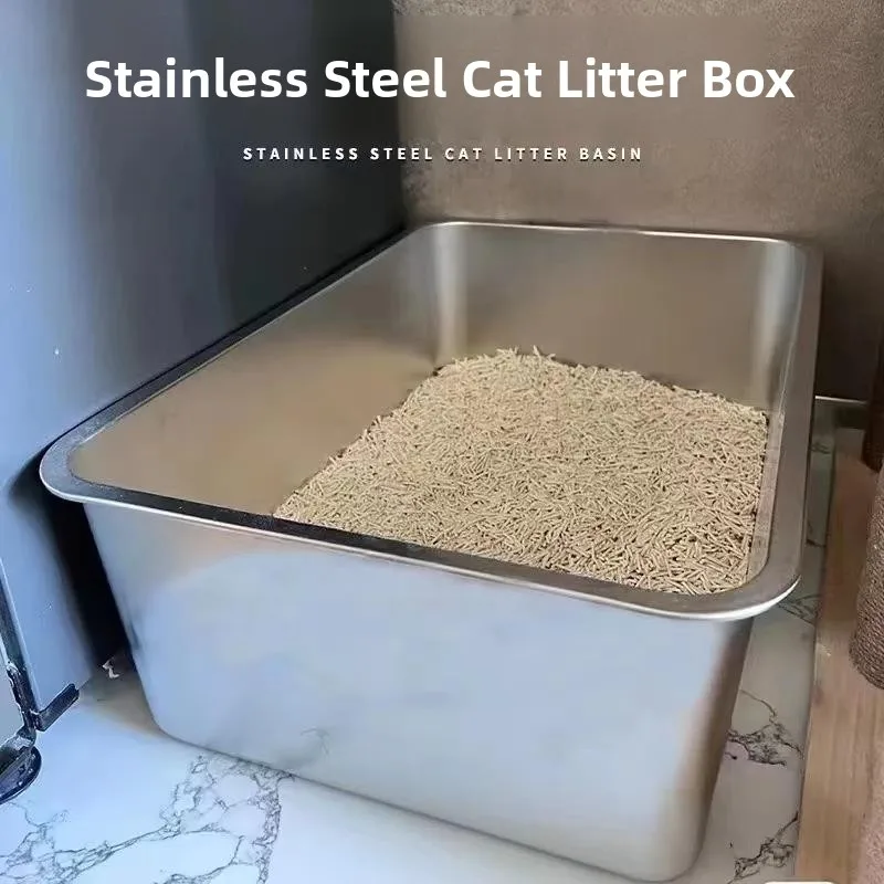 Очень большой открытый лоток из нержавеющей стали, полузакрытый, с защитой от запаха, высокий туалет для кошек, зоотовары
Очень большой открытый лоток из нержавеющей стали, полузакрытый, с защитой от запаха, высокий туалет для кошек, зоотовары