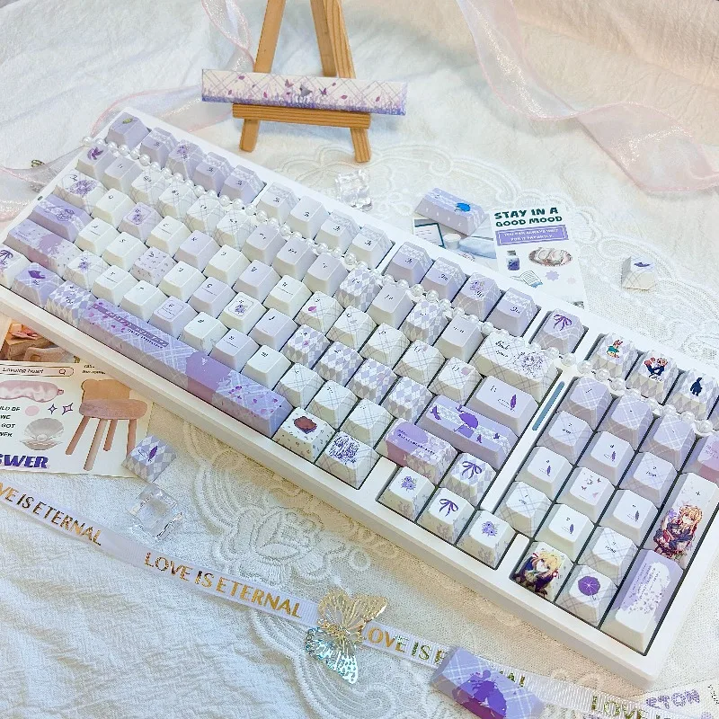 Набор колпачков для клавиш Eternal Garden, индивидуальные колпачки для клавиатуры с сублимационным профилем PBT MOA для механической клавиатуры, аксессуары, подарки
Набор колпачков для клавиш Eternal Garden, индивидуальные колпачки для клавиатуры с сублимационным профилем PBT MOA для механической клавиатуры, аксессуары, подарки