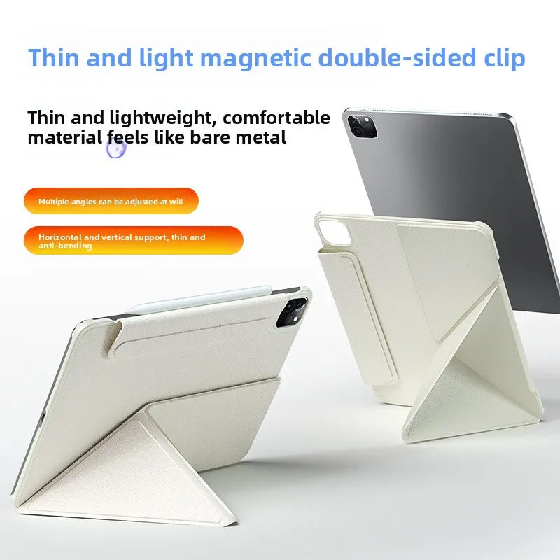 Thin and Light Tablet Integrated Protective Case for iPad (789) Magnetic Double-Sided Clip Leather Case
Thin and Light Tablet Integrated Protective Case for iPad (789) Magnetic Double-Sided Clip Leather Case