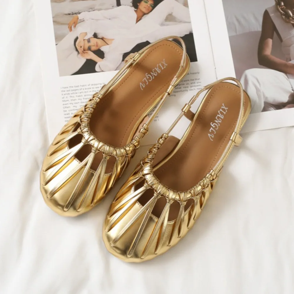 Women's Flat Sandals French Woven Strap Sandals Bag Head Empty Flats Summer New Versatile Commuter Roman Shoes Woman
Women's Flat Sandals French Woven Strap Sandals Bag Head Empty Flats Summer New Versatile Commuter Roman Shoes Woman