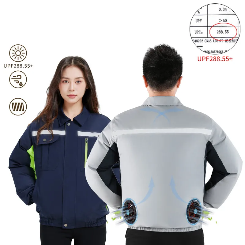 New Summer Men'S Women'S Long Sleeved Reflective Cool Cooling Work Clothes Casual Loose With 2 Fans For Air Conditioning Coat
New Summer Men'S Women'S Long Sleeved Reflective Cool Cooling Work Clothes Casual Loose With 2 Fans For Air Conditioning Coat