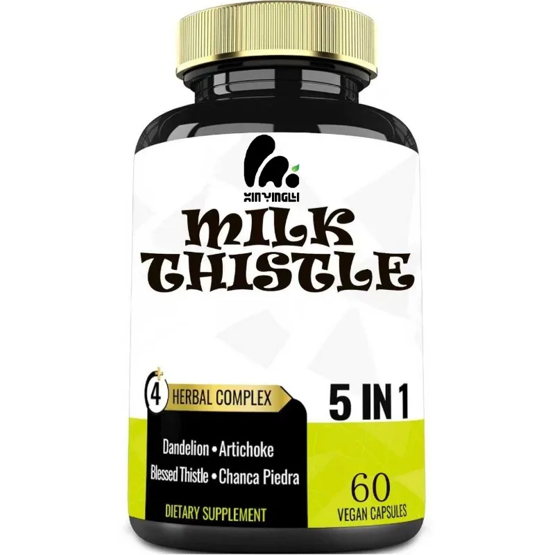 5-in-1 milk thistle supplement containing 60 pure vegetarian capsules of dandelion roots, thistle, and parsley
5-in-1 milk thistle supplement containing 60 pure vegetarian capsules of dandelion roots, thistle, and parsley