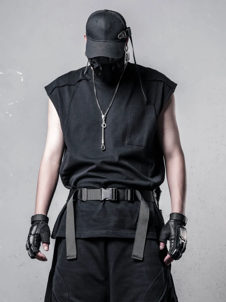 Niche Dark Personality Design Loose Sleeveless T-shirt Men's Summer Functional Workwear High Street Cotton Vest
Niche Dark Personality Design Loose Sleeveless T-shirt Men's Summer Functional Workwear High Street Cotton Vest