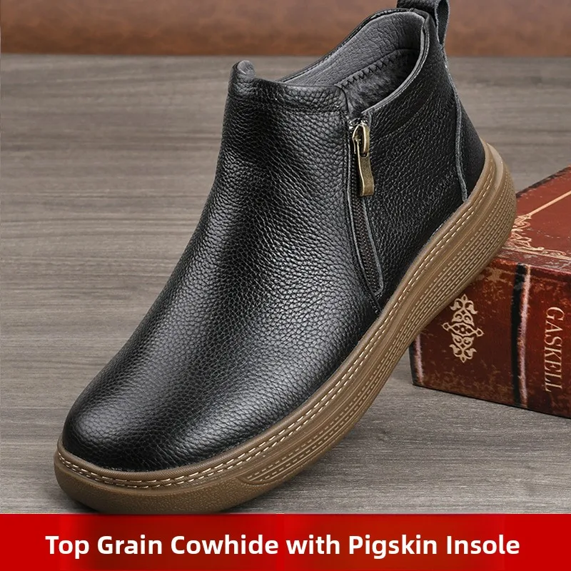 Warm Thick Bottom Sheepskin Boots Soft Bottom First Layer Cowhide Winter Casual Cotton Shoes Anti-slip Snow Boots for Women
Warm Thick Bottom Sheepskin Boots Soft Bottom First Layer Cowhide Winter Casual Cotton Shoes Anti-slip Snow Boots for Women