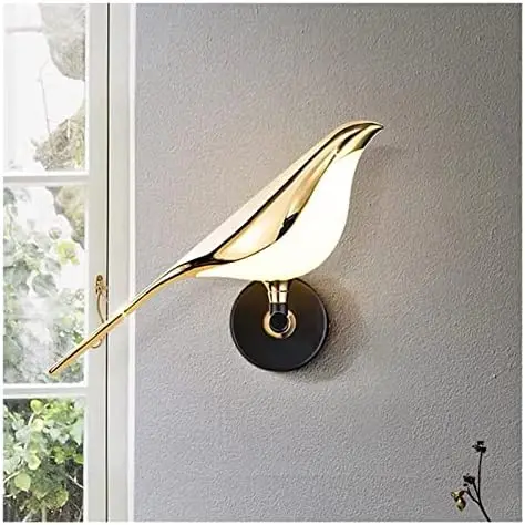Adjustable Light Bird LED Lamp, Gold Metal Sconce Lighting Fitting, Rotatable Bedroom Bedside Lamps Living Room Mounted Lamp
Adjustable Light Bird LED Lamp, Gold Metal Sconce Lighting Fitting, Rotatable Bedroom Bedside Lamps Living Room Mounted Lamp