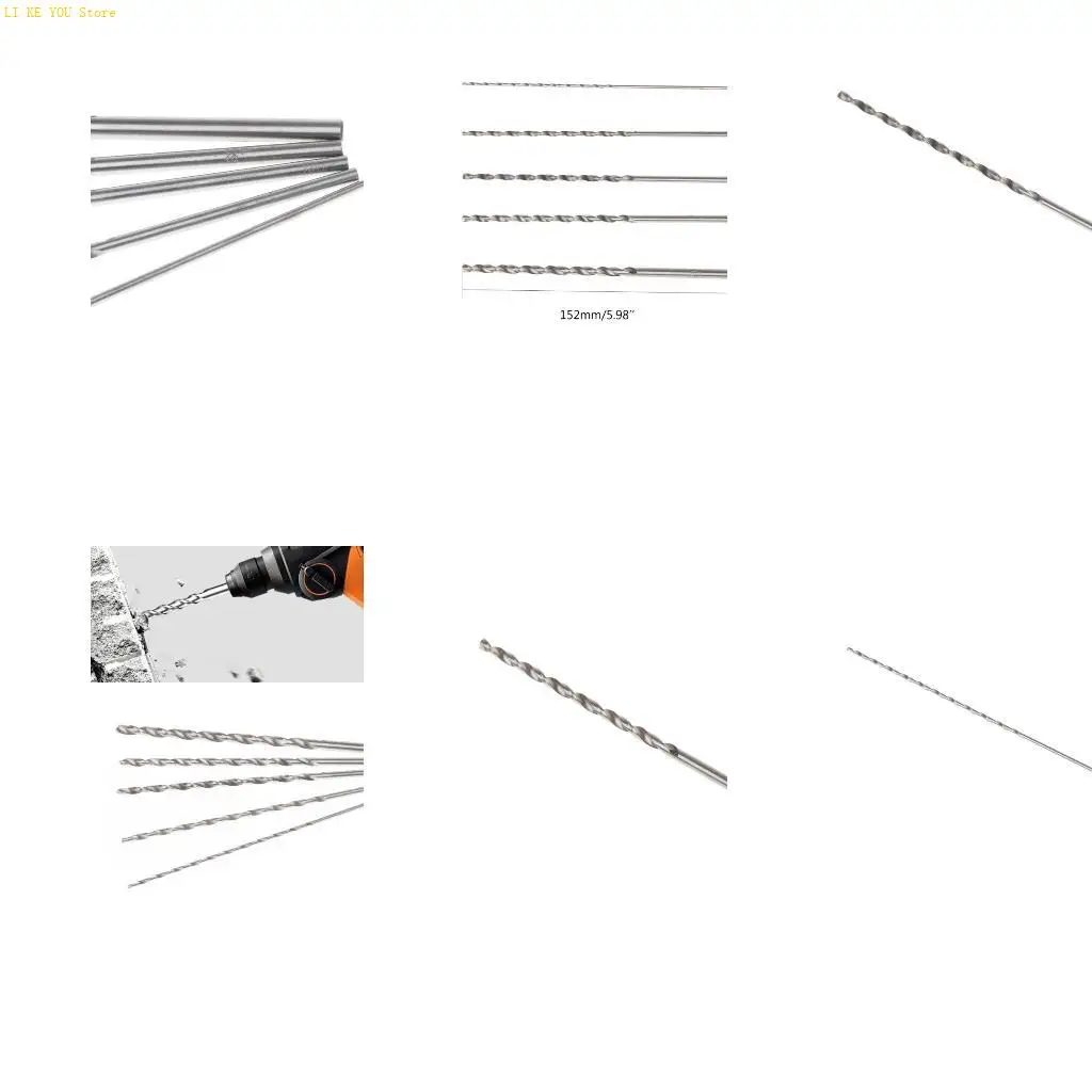 W3JE 5Pcs 2-5mm 152mm Long HSS Twist Drilling Bit Straight Shank Electric Drill Tool
W3JE 5Pcs 2-5mm 152mm Long HSS Twist Drilling Bit Straight Shank Electric Drill Tool