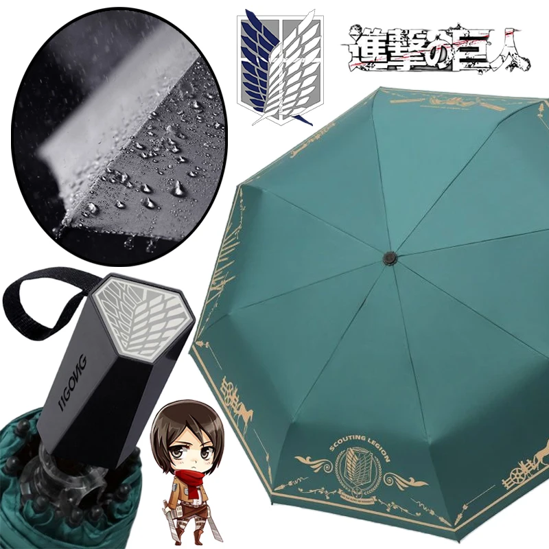 Attack on Titan Folding UV Protective Umbrella Anime Scout Regiment Printed Umbrellas Thickened Umbrella Opens Manually Gifts
Attack on Titan Folding UV Protective Umbrella Anime Scout Regiment Printed Umbrellas Thickened Umbrella Opens Manually Gifts